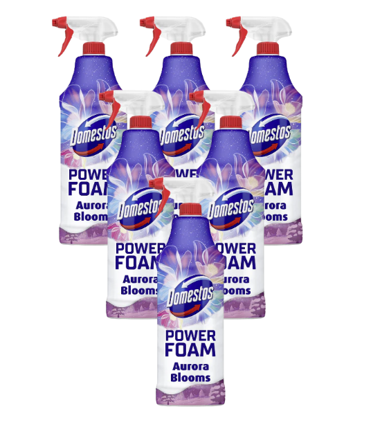 Domestos Power Foam Aroura Bloom Limited Edition x 6